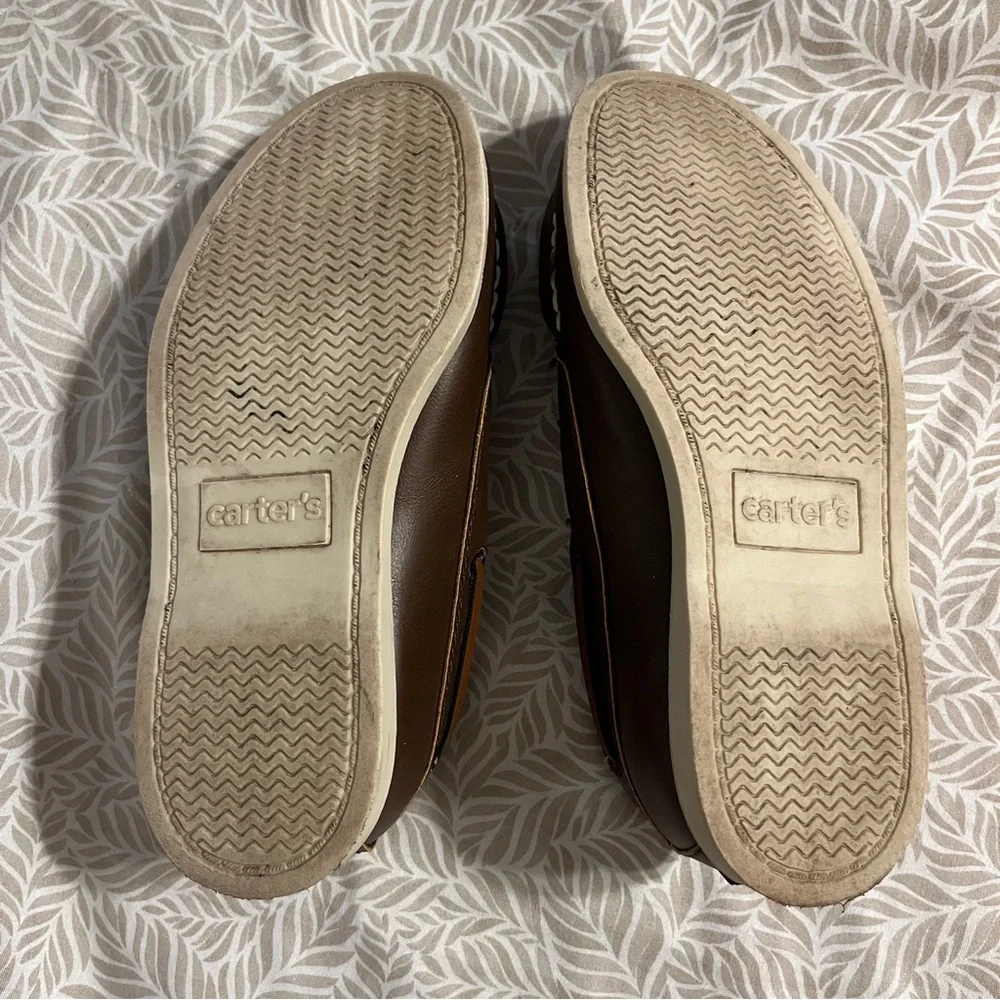 Carter's Little Boys Size 13 Brown Slip-on Boat Shoes